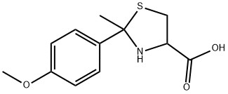 2-(4-METHOXYPHENYL)-2-METHYL-1,3-THIAZOLANE-4-CARBOXYLIC ACID Struktur