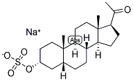 5-BETA-PREGNAN-3-ALPHA-OL-20-ONE SULPHATE, SODIUM SALT Struktur