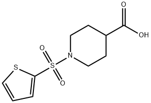 1-(THIOPHENE-2-SULFONYL)-PIPERIDINE-4-CARBOXYLIC ACID Struktur