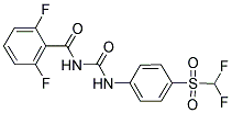 N-[({4-[(DIFLUOROMETHYL)SULFONYL]PHENYL}AMINO)CARBONYL]-2,6-DIFLUOROBENZAMIDE Struktur