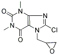 8-CHLORO-1,3-DIMETHYL-7-(OXIRAN-2-YLMETHYL)-3,7-DIHYDRO-1H-PURINE-2,6-DIONE Struktur