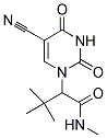 2-[5-CYANO-2,4-DIOXO-3,4-DIHYDRO-1(2H)-PYRIMIDINYL]-N,3,3-TRIMETHYLBUTANAMIDE Struktur