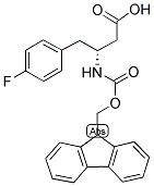 FMOC-(R)-3-AMINO-4-(4-FLUORO-PHENYL)-BUTYRIC ACID Struktur