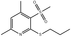 4,6-DIMETHYL-2-(PROPYLSULFANYL)-3-PYRIDINYL METHYL SULFONE Struktur