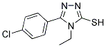 5-(4-CHLORO-PHENYL)-4-ETHYL-4H-[1,2,4]TRIAZOLE-3-THIOL Struktur