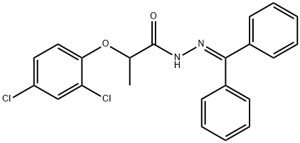 2-(2,4-DICHLOROPHENOXY)-N'-(DIPHENYLMETHYLENE)PROPANOHYDRAZIDE Struktur