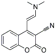 4-[(E)-2-(DIMETHYLAMINO)ETHENYL]-2-OXO-2H-CHROMENE-3-CARBONITRILE Struktur