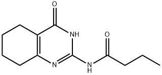 N-(4-OXO-3,4,5,6,7,8-HEXAHYDRO-2-QUINAZOLINYL)BUTANAMIDE Struktur