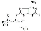 9-(3-HYDROXY-2-PHOSPHONYL-METHOXYPROPYL)-ADENINE, [2,8-3H]- Struktur