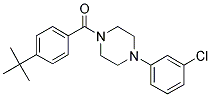 4-(TERT-BUTYL)PHENYL 4-(3-CHLOROPHENYL)PIPERAZINYL KETONE Struktur