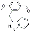 3-(1H-1,2,3-BENZOTRIAZOL-1-YLMETHYL)-4-METHOXYBENZALDEHYDE Struktur