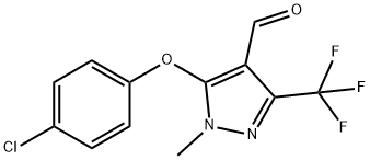 5-(4-CHLOROPHENOXY)-1-METHYL-3-(TRIFLUOROMETHYL)-1H-PYRAZOLE-4-CARBALDEHYDE Struktur