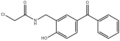 N-(5-BENZOYL-2-HYDROXY-BENZYL)-2-CHLORO-ACETAMIDE Struktur