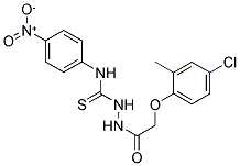 1-(2-(4-CHLORO-2-METHYLPHENOXY)ACETYL)-4-(4-NITROPHENYL)THIOSEMICARBAZIDE Struktur