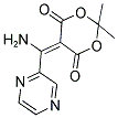 5-[AMINO(2-PYRAZINYL)METHYLENE]-2,2-DIMETHYL-1,3-DIOXANE-4,6-DIONE Struktur