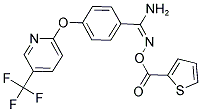 2-AMINO-1-AZA-2-(4-(5-(TRIFLUOROMETHYL)(2-PYRIDYLOXY))PHENYL)VINYL THIOPHENE-2-CARBOXYLATE Struktur