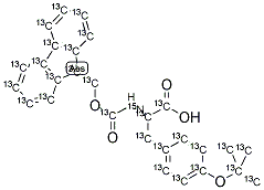 FMOC-TYR(TBU)-OH [U-13C-15N] Struktur