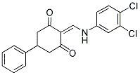 2-{[(3,4-DICHLOROPHENYL)AMINO]METHYLENE}-5-PHENYLCYCLOHEXANE-1,3-DIONE Struktur