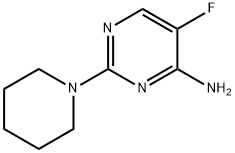 4-AMINO-5-FLUORO-2-PIPERIDINOPYRIMIDINE Struktur