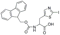 FMOC-D, L-ALA-3-[5-(2-IODO)THIAZOLE] Struktur