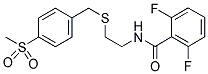 2,6-DIFLUORO-N-[2-(4-(METHYLSULPHONYL)BENZYLTHIO)ETHYL]BENZAMIDE Struktur