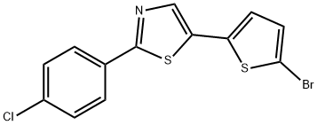 5-(5-BROMO-2-THIENYL)-2-(4-CHLOROPHENYL)-1,3-THIAZOLE Struktur