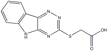 (2H-[1,2,4]TRIAZINO[5,6-B]INDOL-3-YLSULFANYL)-ACETIC ACID Struktur