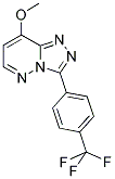 8-METHOXY-3-[4-(TRIFLUOROMETHYL)PHENYL]-1,2,4-TRIAZOLO[4,3-B]PYRIDAZINE Struktur