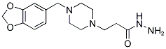 3-(4-BENZO[1,3]DIOXOL-5-YLMETHYL-PIPERAZIN-1-YL)-PROPIONIC ACID HYDRAZIDE Struktur