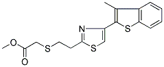 METHYL 2-((2-[4-(3-METHYL-1-BENZOTHIOPHEN-2-YL)-1,3-THIAZOL-2-YL]ETHYL)THIO)ACETATE Struktur