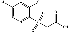 2-[(3,5-DICHLORO-2-PYRIDINYL)SULFONYL]ACETIC ACID Struktur