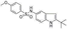 N-(2-TERT-BUTYL-(1H)-INDOL-5-YL)-4-METHOXYBENZENESULPHONAMIDE Struktur