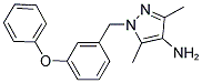 3,5-DIMETHYL-1-(3-PHENOXY-BENZYL)-1H-PYRAZOL-4-YLAMINE Struktur