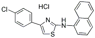 (4-(4-CHLOROPHENYL)(2,5-THIAZOLYL))-1-NAPHTHYLAMINE, HYDROCHLORIDE Struktur