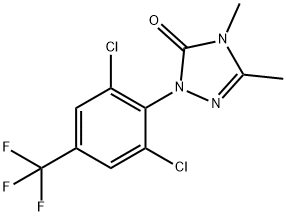 2-[2,6-DICHLORO-4-(TRIFLUOROMETHYL)PHENYL]-4,5-DIMETHYL-2,4-DIHYDRO-3H-1,2,4-TRIAZOL-3-ONE Struktur