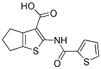 2-[(THIEN-2-YLCARBONYL)AMINO]-5,6-DIHYDRO-4H-CYCLOPENTA[B]THIOPHENE-3-CARBOXYLIC ACID Struktur