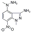 1-METHYL-4-(1-METHYLHYDRAZINO)-7-NITRO-1H-INDAZOL-3-AMINE Struktur