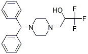 3-(4-BENZHYDRYLPIPERAZINO)-1,1,1-TRIFLUORO-2-PROPANOL Struktur