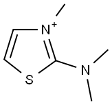 2-(DIMETHYLAMINO)-3-METHYL-1,3-THIAZOL-3-IUM Struktur