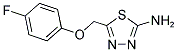 2-AMINO-5-(4-FLUOROPHENOXY)METHYL-1,3,4-THIADIAZOLE Struktur