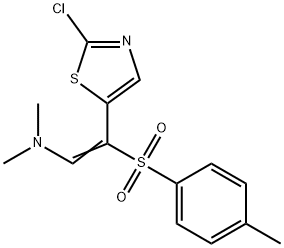 (Z)-2-(2-CHLORO-1,3-THIAZOL-5-YL)-N,N-DIMETHYL-2-[(4-METHYLPHENYL)SULFONYL]-1-ETHENAMINE Struktur