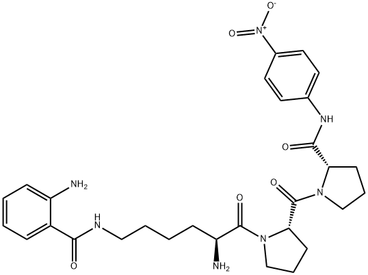 H-LYS(ABZ)-PRO-PRO-PNA Struktur