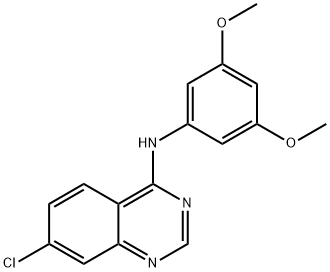 7-CHLORO-N-(3,5-DIMETHOXYPHENYL)-4-QUINAZOLINAMINE Struktur