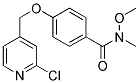 4-[(2-CHLOROPYRIDIN-4-YL)METHOXY]-N-METHOXY-N-METHYLBENZAMIDE Struktur