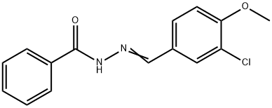 N'-[(3-CHLORO-4-METHOXYPHENYL)METHYLENE]BENZENECARBOHYDRAZIDE Struktur