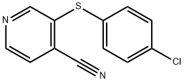 3-[(4-CHLOROPHENYL)SULFANYL]ISONICOTINONITRILE Struktur