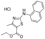 ETHYL 5-METHYL-3-(NAPHTHYLAMINO)-2,4-THIAZOLECARBOXYLATE, HYDROCHLORIDE Struktur