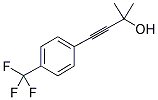 2-METHYL-4-[4-(TRIFLUOROMETHYL)PHENYL]-3-BUTYN-2-OL Struktur