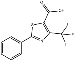 2-PHENYL-4-(TRIFLUOROMETHYL)-1,3-THIAZOLE-5-CARBOXYLIC ACID Struktur