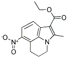 ETHYL 2-METHYL-7-NITRO-5,6-DIHYDRO-4H-PYRROLO[3,2,1-IJ]QUINOLINE-1-CARBOXYLATE Struktur